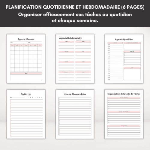 planificateur d'objectifs 2025